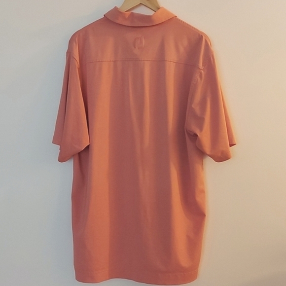 Foot Joy Polo Golf Shirt, Coral, Size Large - Picture 2 of 8